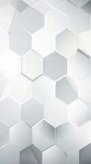 Silver and white abstract geometric background vector presentation design template for business technology concept with copy space