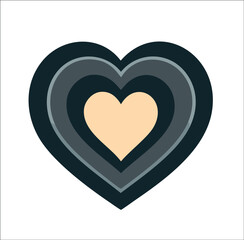  black heart on transparent background
