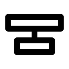 align center line icon