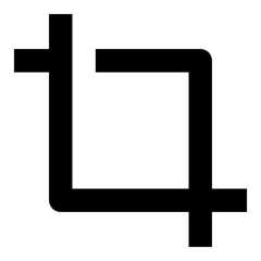 crop line icon