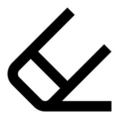eraser line icon