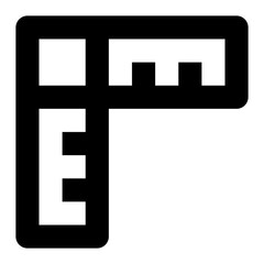ruler tool line icon