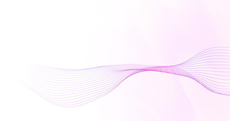 Image of network of connections with data transfer over pastel pink and white background