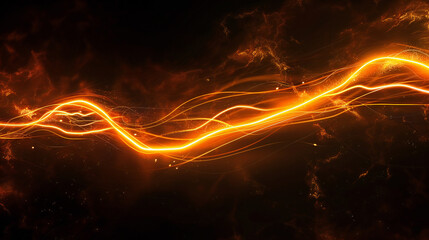 orange glowing line effect
