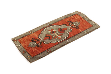 hand-woven, decorative wool Turkish carpet  - 785426783