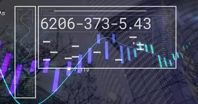 Image of padlock icon over screen with data processing
