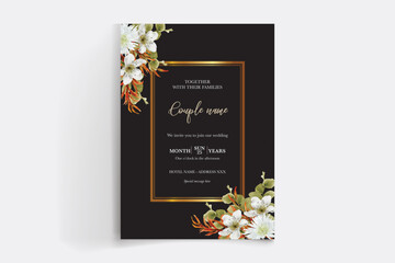  bridal shower floral invitation template