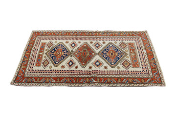 hand-woven, decorative wool Turkish carpet - 785427521