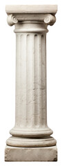 Naklejka premium PNG A small architectural antique stone pillar column with pedestal architecture white background colonnade