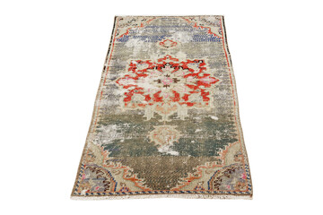 hand-woven, decorative wool Turkish carpet - 785428338