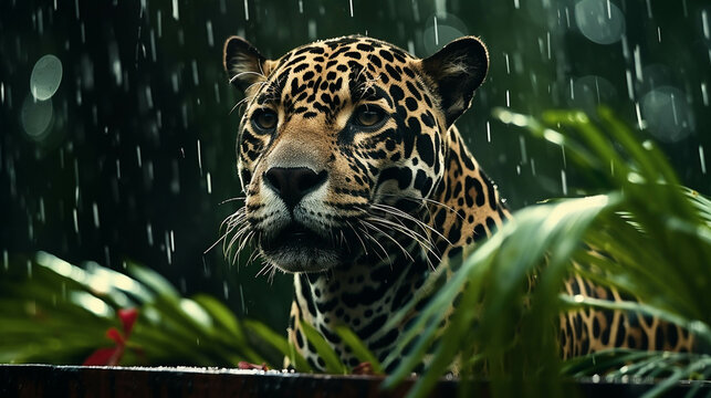 jaguar in zoo  high definition(hd) photographic creative image