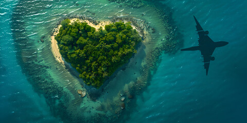 heart shaped island