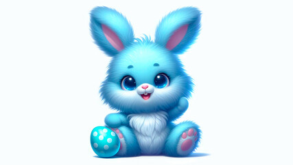 Obraz premium A Sweet and adorable Easter bunny
