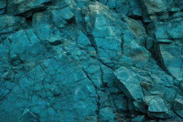 blue green stone textured wall rock background