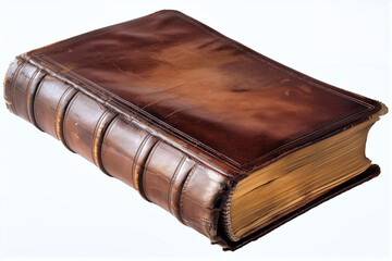 A leather bound bible book