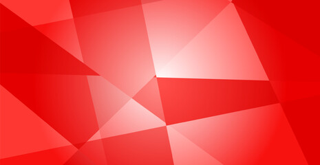 Red Geometric Shape Pattern. Abstract Polygon Background. Technology Banner Wallpaper. Vector
