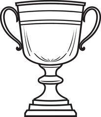 Fototapeta na wymiar Trophy Symbol with Podium in Vector