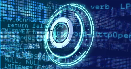 Image of scope scanning over financial data processing
