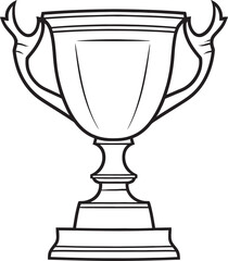 Fototapeta na wymiar Trophy Emblem with Crown Vector