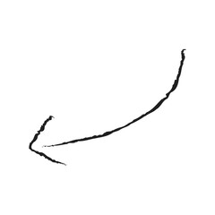 grunge arrow vector. grunge arrow brush.grunge arrow paint. Hand drawn doodle design elements, charcoal or pencil drawn punctuation marks. charcoal grunge arrows. vector illustration