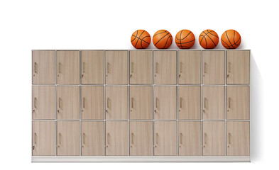 Basketball ball  locker PNG transparent