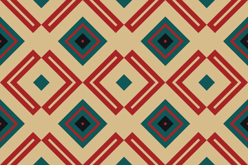 Motif Ikat Paisley Embroidery Background. Ikat Stripes Geometric Ethnic Oriental Pattern traditional.aztec Style Abstract Vector illustration.design for Texture,fabric,clothing,wrapping,sarong.