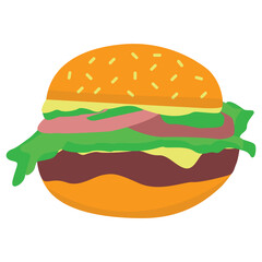 Collection of National Hamburger Day Vector Elements for Templets, Banners, Logos and Other Designs