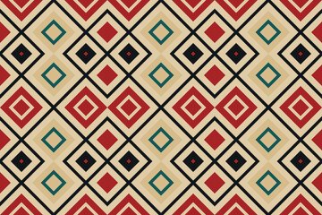 Motif Ikat Paisley Embroidery Background. Ikat Vector Geometric Ethnic Oriental Pattern traditional.aztec Style Abstract Vector illustration.design for Texture,fabric,clothing,wrapping,sarong.