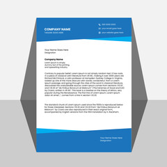 modern business letterhead in abstract design
