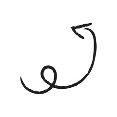 grunge arrow vector. grunge arrow brush.grunge arrow paint. Hand drawn doodle design elements, charcoal or pencil drawn punctuation marks. charcoal grunge arrows. vector illustration