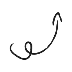 grunge arrow vector. grunge arrow brush.grunge arrow paint. Hand drawn doodle design elements, charcoal or pencil drawn punctuation marks. charcoal grunge arrows. vector illustration