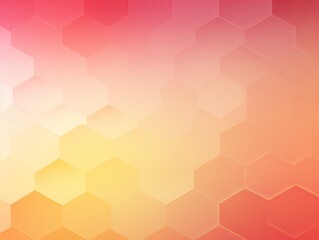 Fototapeta na wymiar Rose and yellow gradient background with a hexagon pattern in a vector illustration