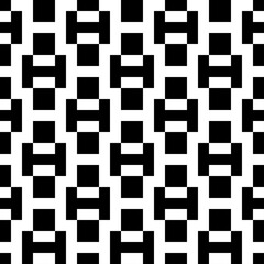 Seamless pattern. Geometric background. Checks, figures ornament. Squares, shapes wallpaper. Ethnic motif. Tiles, forms backdrop. Mosaic illustration. Digital paper, textile print, abstract vector.