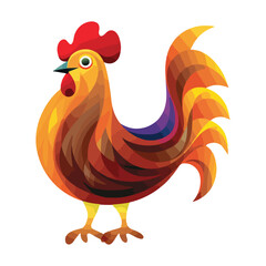 Cock Sketch Vector graphics design.eps