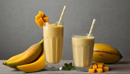 8. Mango-Smoothie
Zutaten

200g Kürbispüree
1 Banane
200 ml Mandelmilch
1 TL Zimt