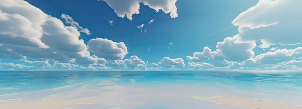 Summer getaway to a breathtaking beach with pristine blue waters.