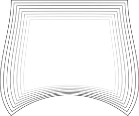 Square dynamic line shape. Gradient blend designs