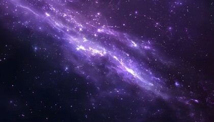 Naklejka premium Modern backdrop, Dark purple galaxy background
