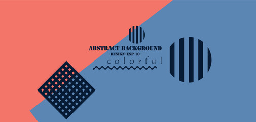 abstract geometric shapes background.  Beautiful flat design vector illustration
