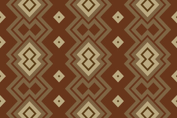 Motif Ikat Seamless Pattern Embroidery Background. Ikat Triangle Geometric Ethnic Oriental Pattern Traditional. Ikat Aztec Style Abstract Design for Print Texture,fabric,saree,sari,carpet.