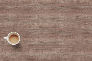 3D illustration. Cup of coffee with milk isolated.