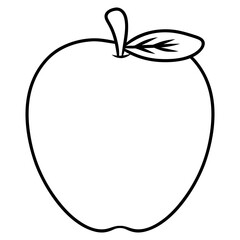 apple fruit icon vector