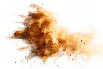 Infinite Space Dust Explosion on white background - obrazy, fototapety, plakaty