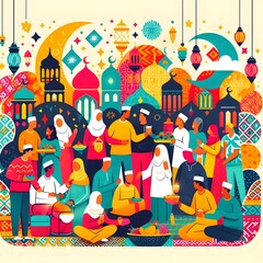 Muslim Eid, El fitr, El Adha, oriental Fest, Muslim Feast, High quality , with free sapce to add your text 
