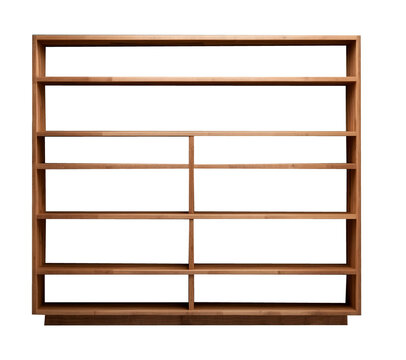 wooden shelf isolated