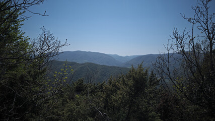 Veduta dal sentiero 200 nelle Marche