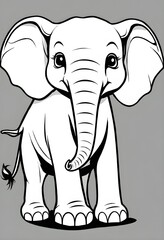 Creative Elephant Coloring Book Pages: Perfect for Kids and Adults Alike






