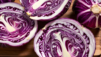 Obraz premium red cabbage background
