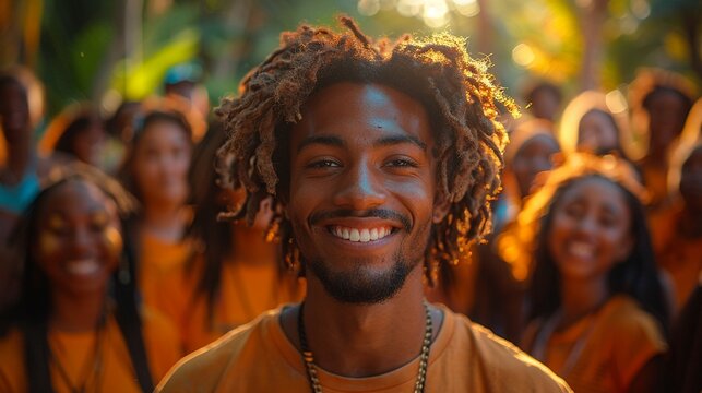 In a community organization a volunteer leader mobilizes volunteers and coordinates efforts to address social challenges and make a positive impact in the community