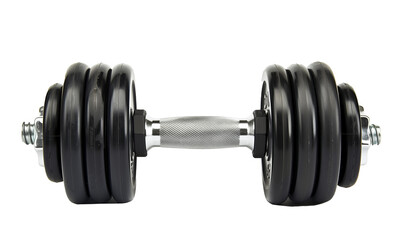 Fototapeta na wymiar Gym weights on transparent background.
